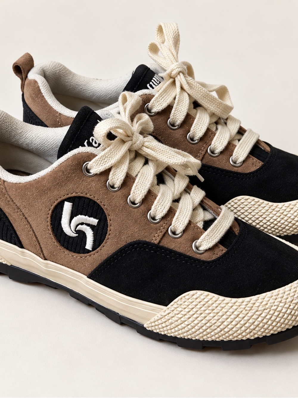 Vintage Kaepa Sneakers Womens 7.5 Brown Suede Chunky 90's fall Gorpcore Shoes